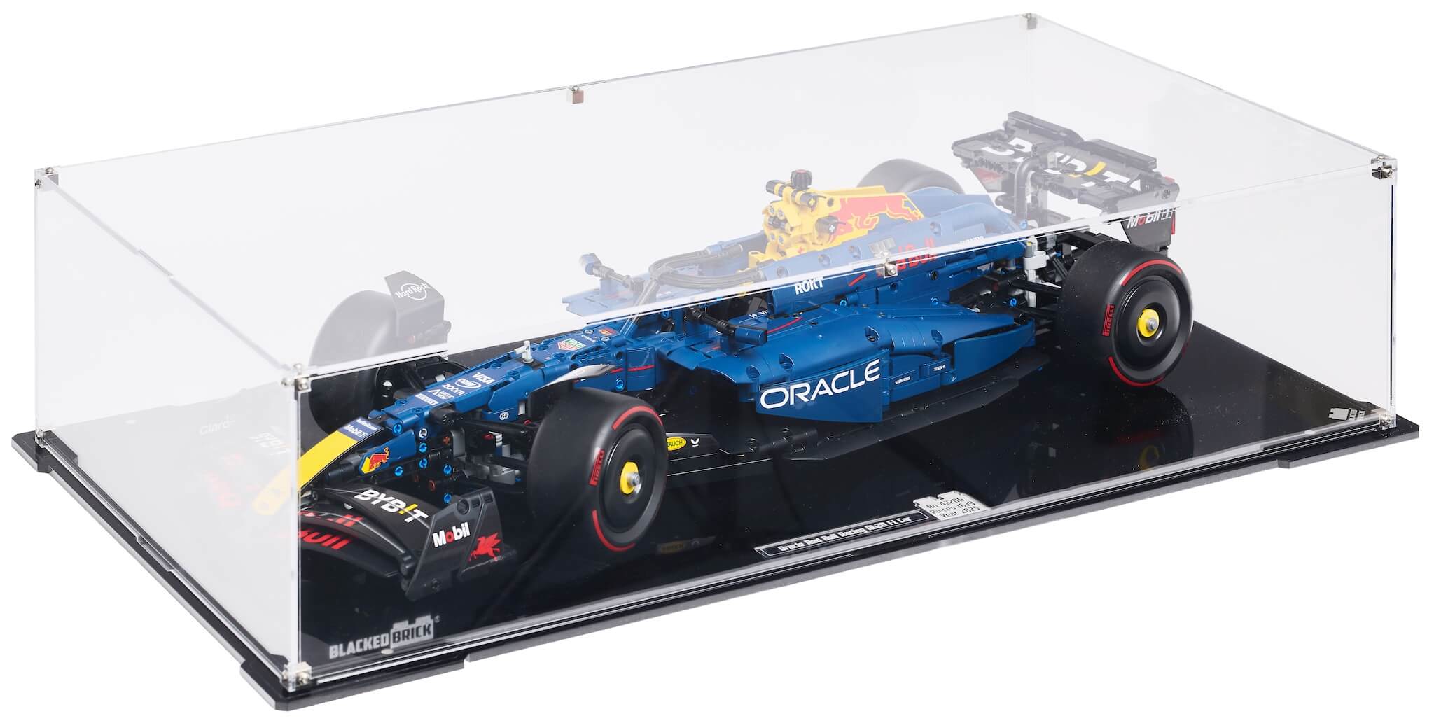 Vitrína Blacked Brick pre Lego 42206 Technic Bolid F1 Oracle Red Bull RB20