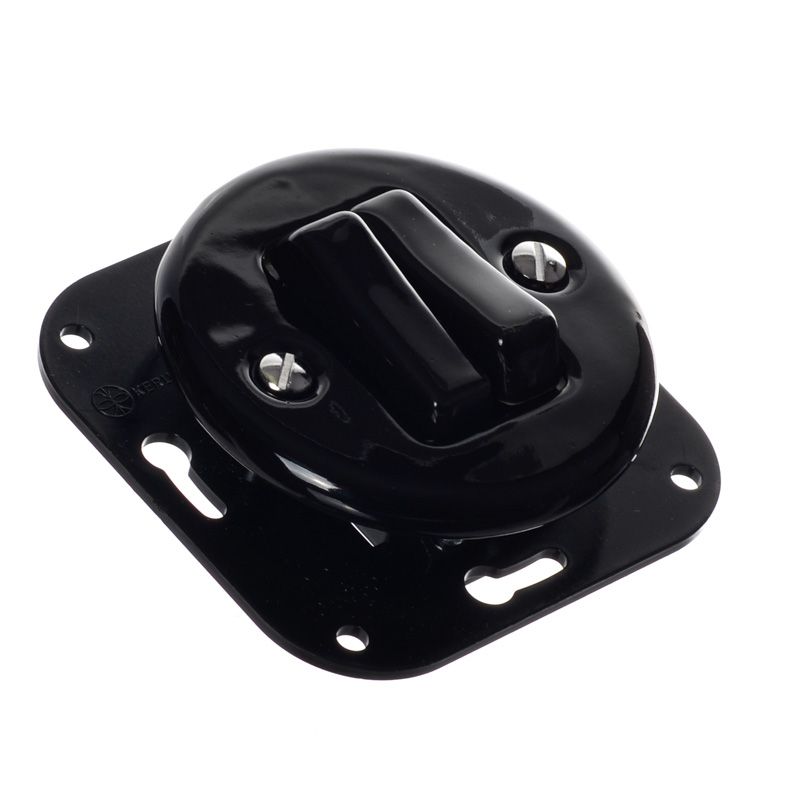 RETRO LOFT CERAMICZNY WŁĄCZNIK PODTYNK DWUTOROWY