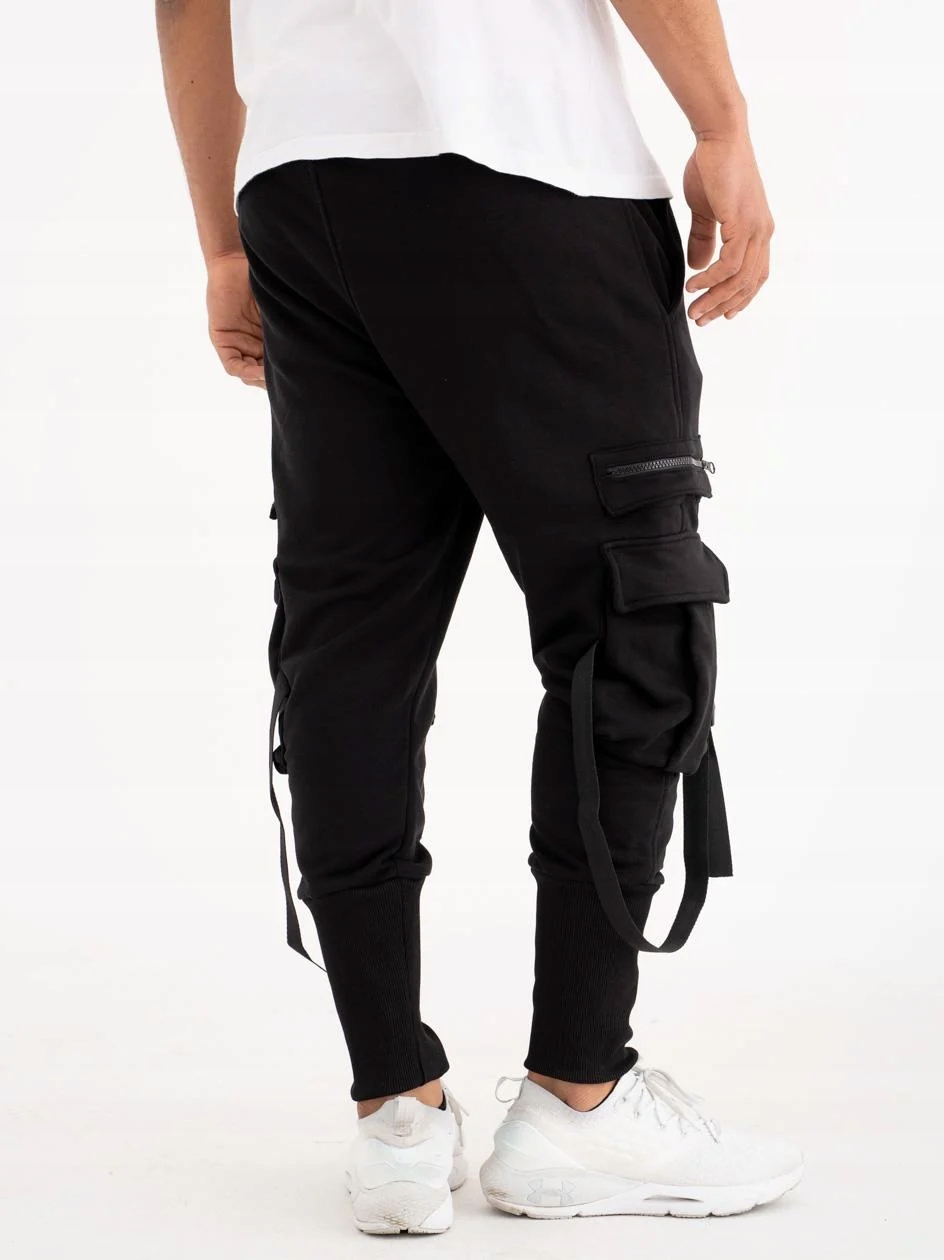 SPODNIE TAKTYCZNE BOJÓWKI TECHWEAR MATERIAŁOWE Point X Premium Czarne XL Kolor czarny