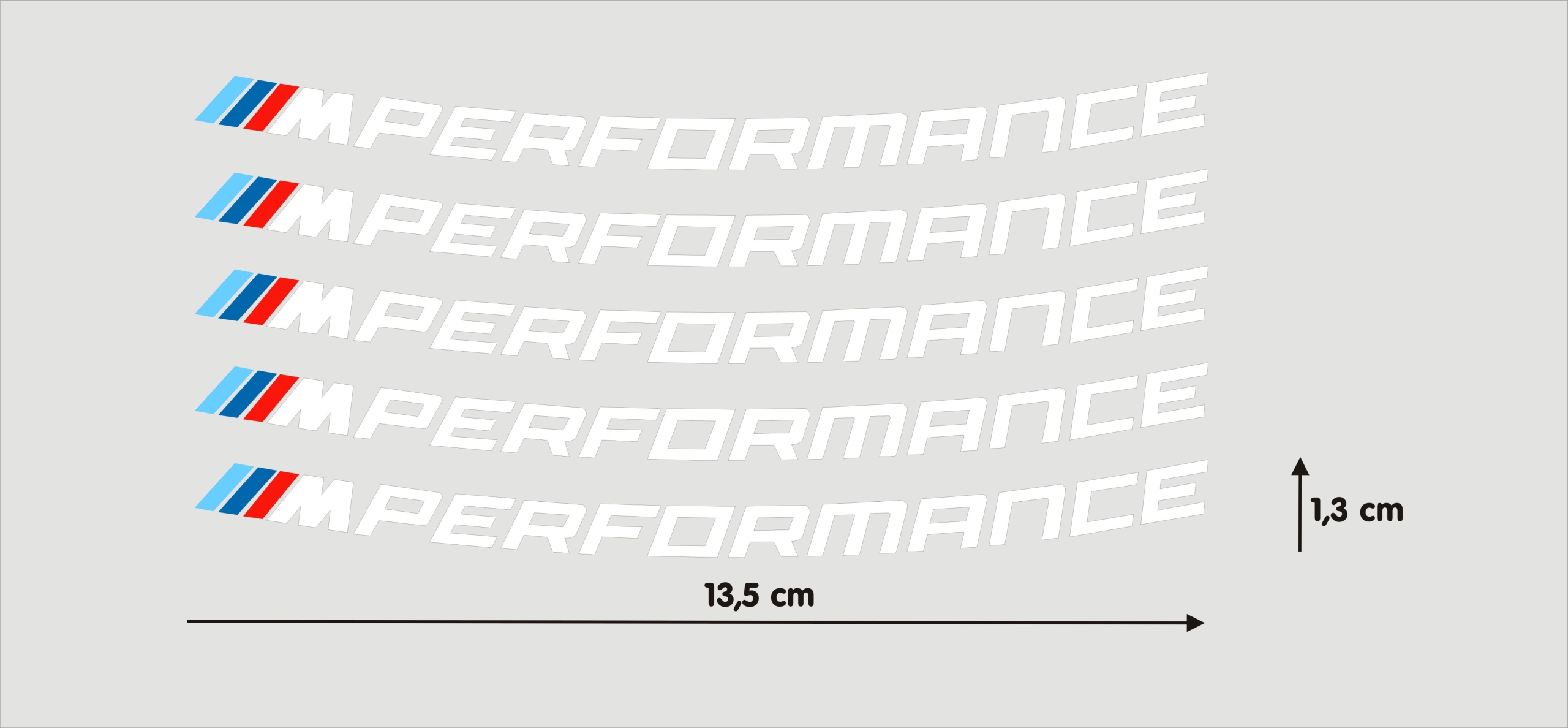 Bmw Performance 5 Naklejek Na Alufelgi G42 G20 G21 G22 G23 Htemp 8LAT Białe