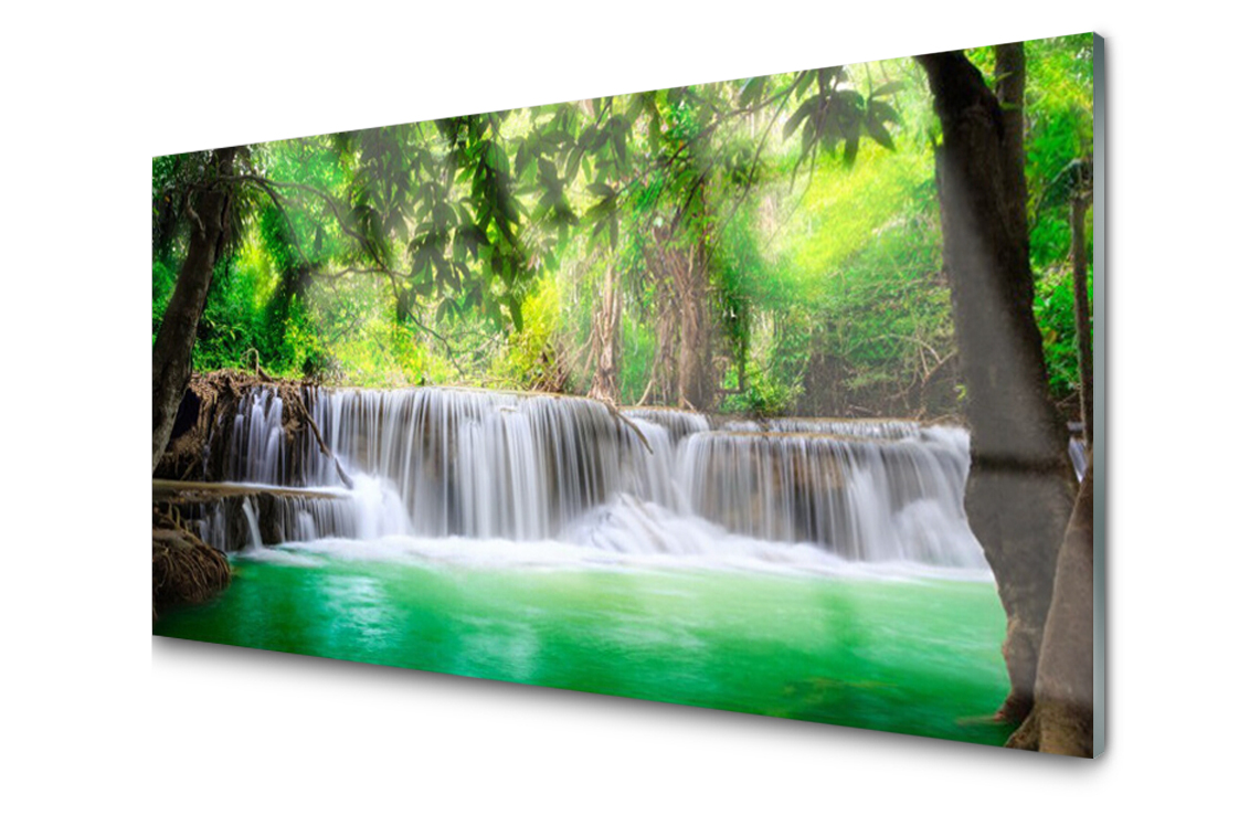 

Panel szklany Płytka Wodospad Las 120x60 + Klej