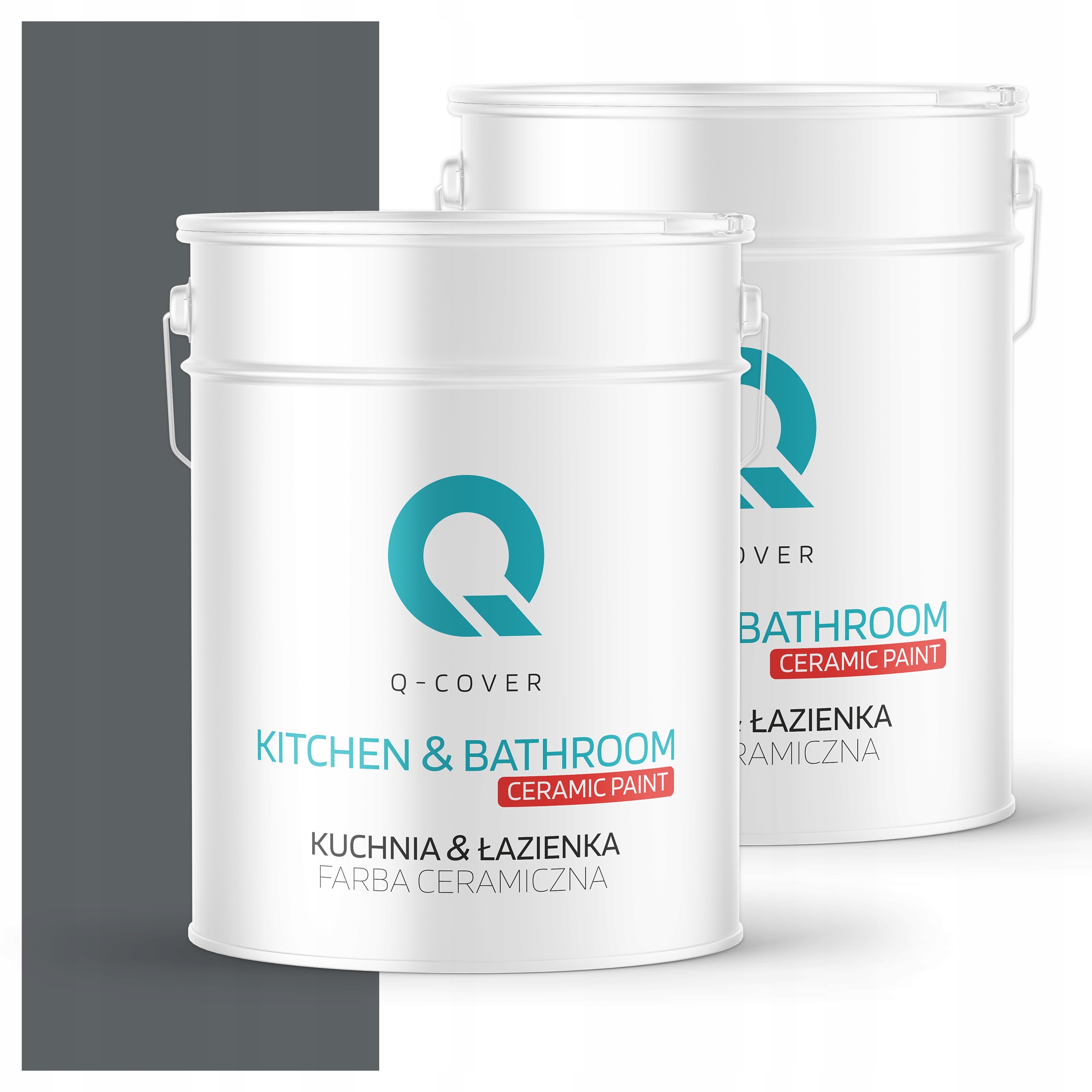 Farba do kuchyne a kúpeľne Umývateľná 10L Hlboká matná antracitová H0912