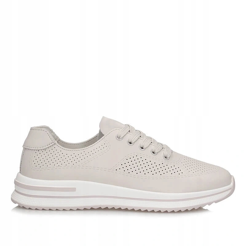 Dámské polobotky Filippo DP7608/26 Be béžové kožené s děrováním