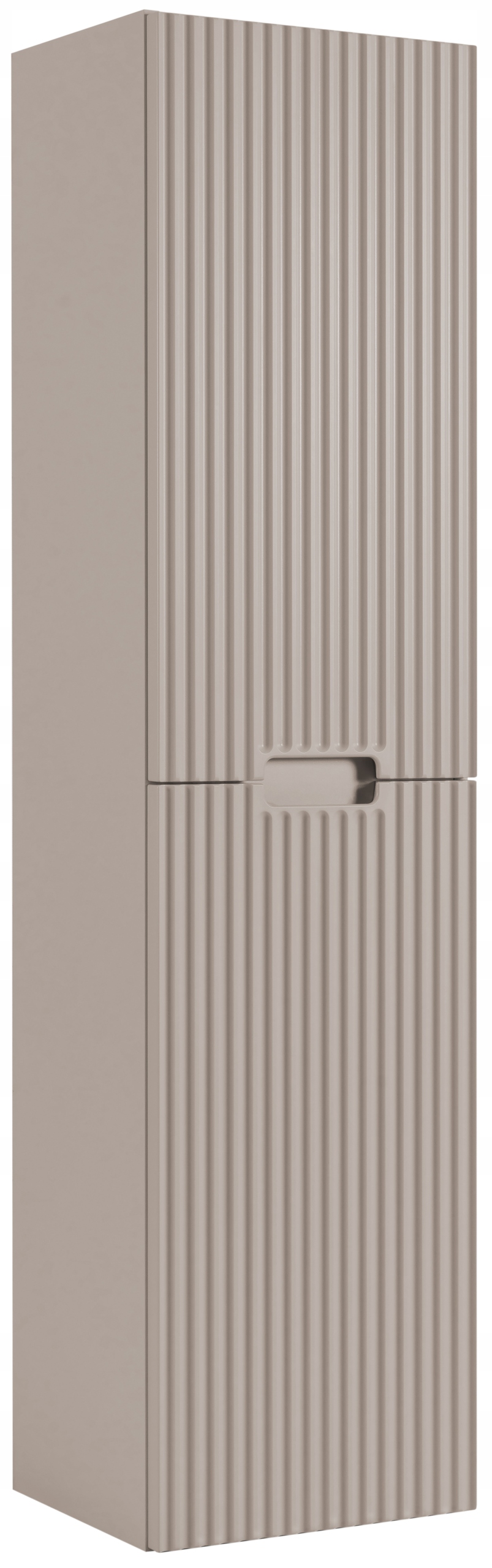 Závěsná koupelnová skříňka Kašmír 136 Rýhovaná čela Mdf 2x Dveře