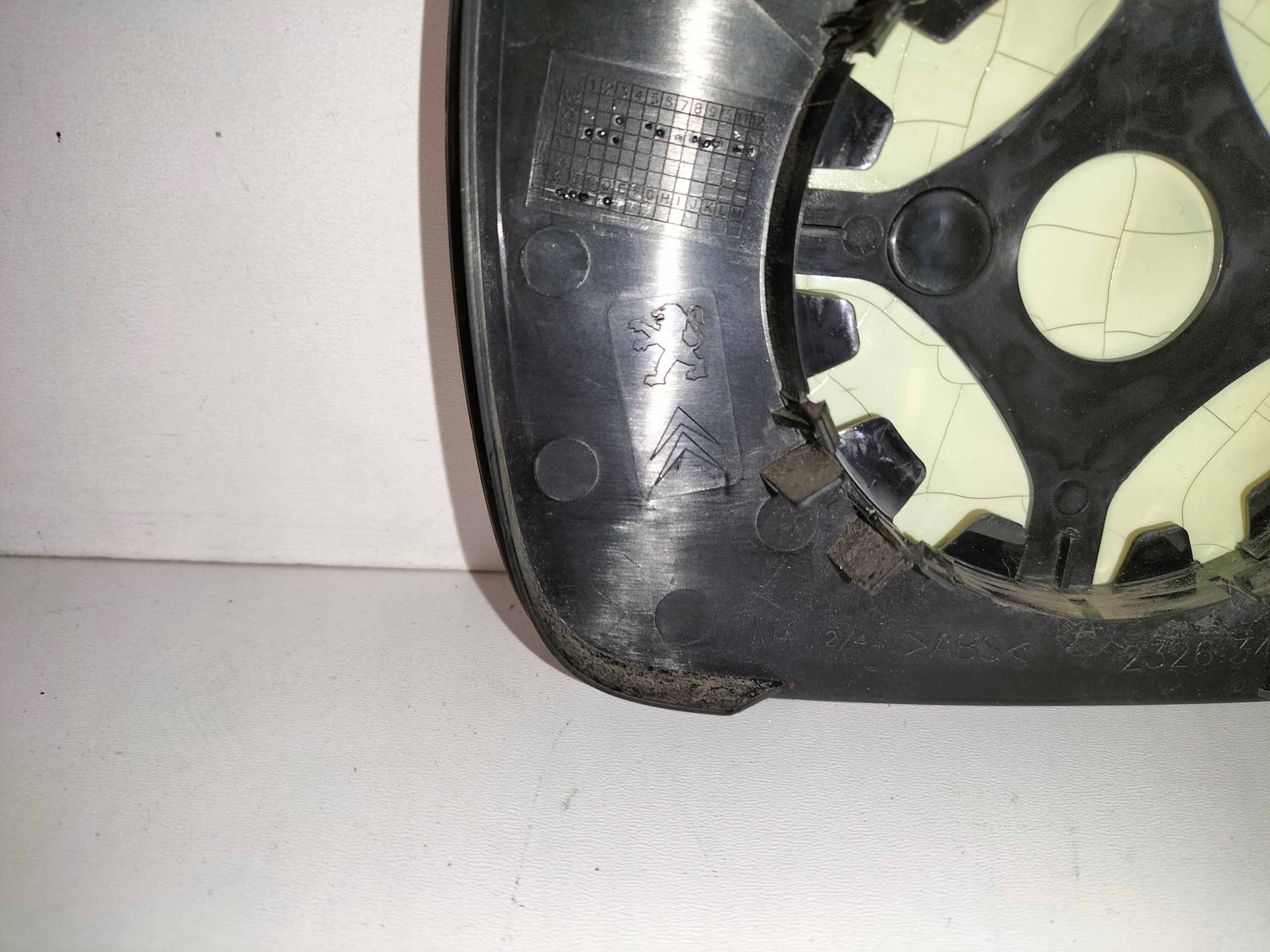 Wklad szklo mirrors left CITROEN C3 II 10-16