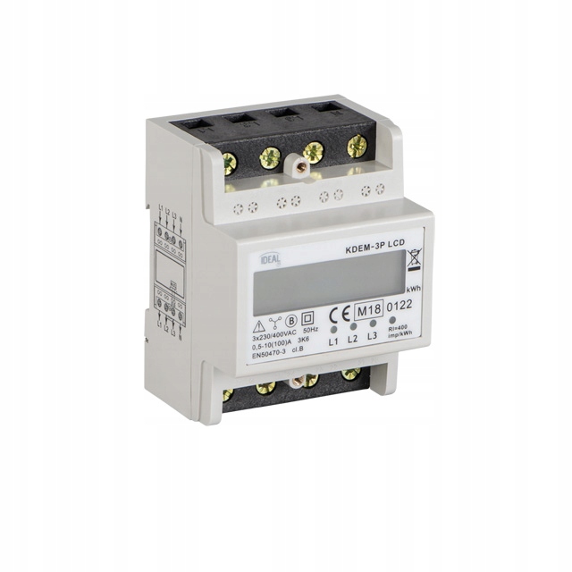 Počítadlo spotreby elektrickej energie KDEM-3P LCD 19344