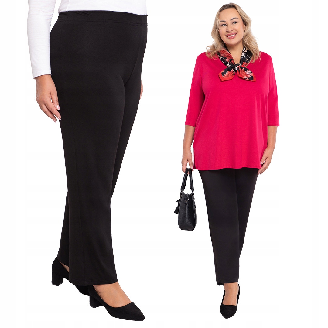 Klasické tenké černé kalhoty 60