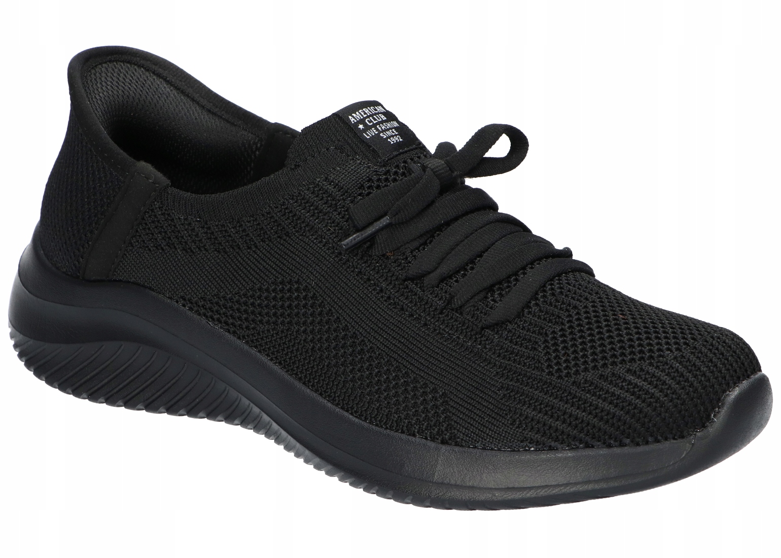 American Club WT272 Tenisky S Vložkami Sportovní Boty Nazouvací Dámské Černé 39