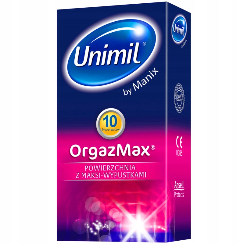 

Prezerwatywy Unimil Orgazmax z wypustkami 10 szt.