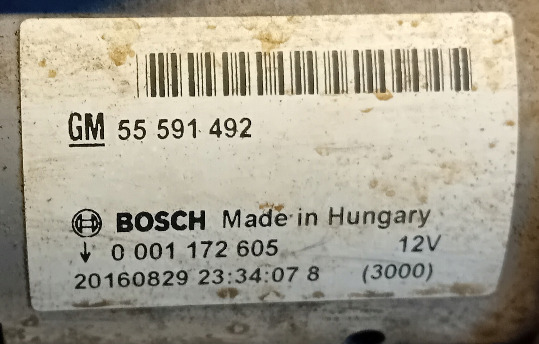 starter 55591492 OPEL CORSA E 1.3CDTI