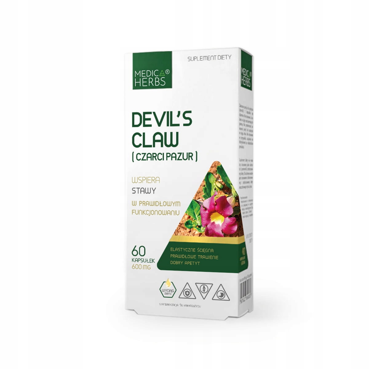 MEDICA HERBS DEVIL'S CLAW CZARCI PAZUR 600mg 60kap