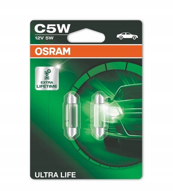 

Żarówka 12V 5W 11X38 Rurka SV8,5 Osram Ultra Life