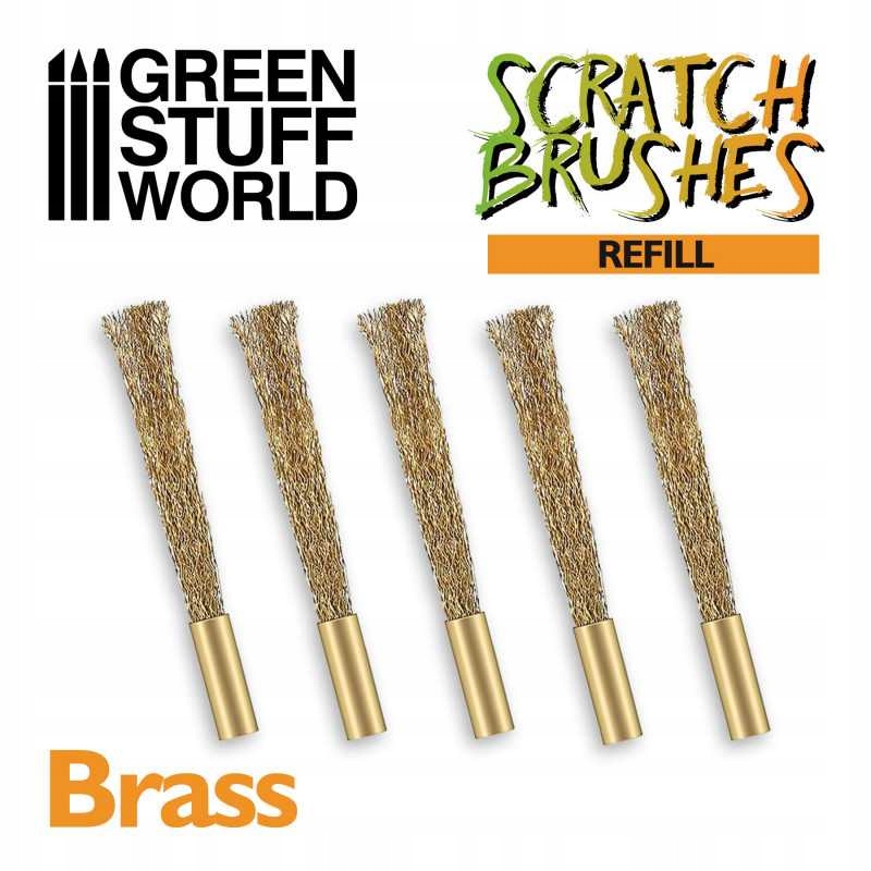 Gsw 1651 Scratch Brush Set Refill Brass
