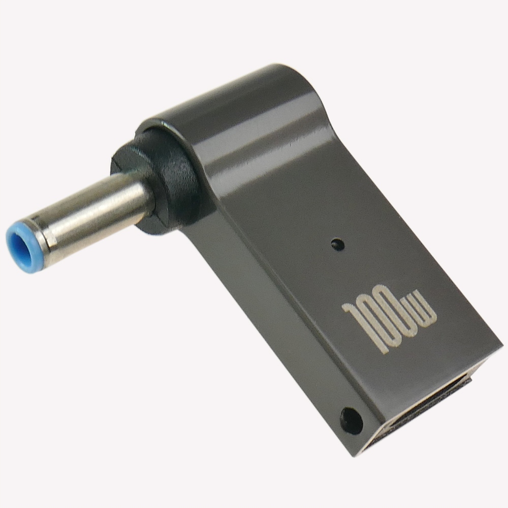 Przejściówka zasilania adapter wtyk USB-C do 4,5x3,0mm HP | Aluminium Kod producenta PLNA009V2