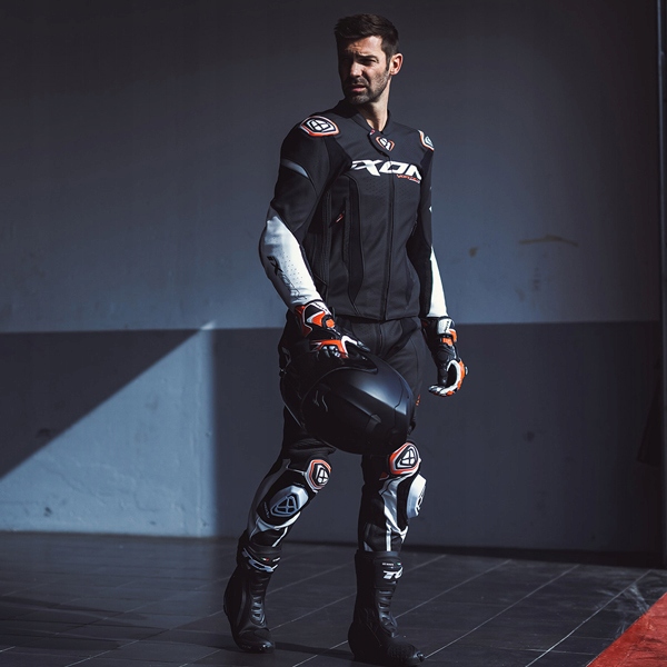 IXON SKÓRZANA KURTKA MOTOCYKLOWA VORTEX 3 WHITE/BLACK XL Numer katalogowy producenta 100201059-1015/XL