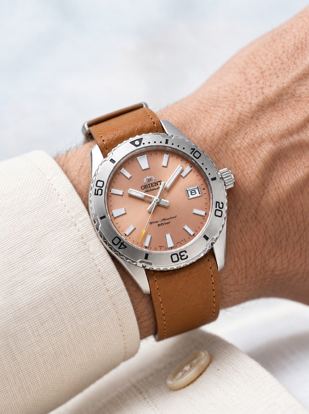 Orient Mako Meruňka 40 RA-AC0Q05P30B Automatický safír 20ATM