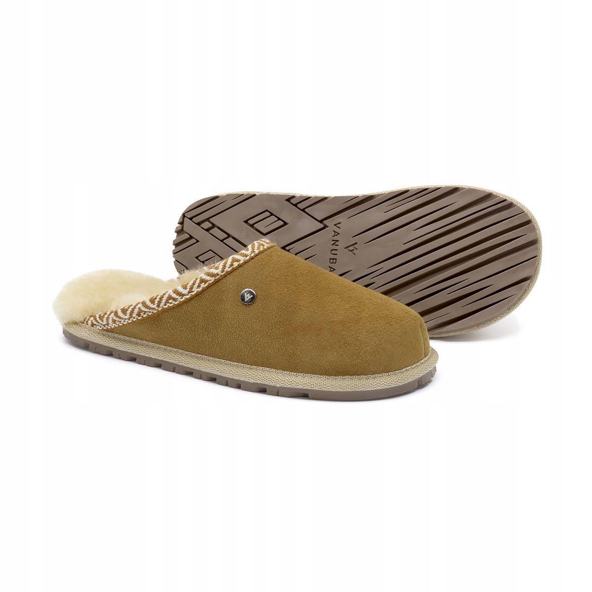 Dámské pantofle Horalské Pantofle Loutky Vlněné teplé Nugátové vel 39