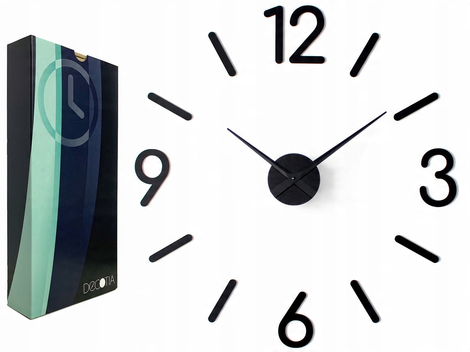 

Naklejany Zegar Ścienny Oblo 65 cm Na Ścianę