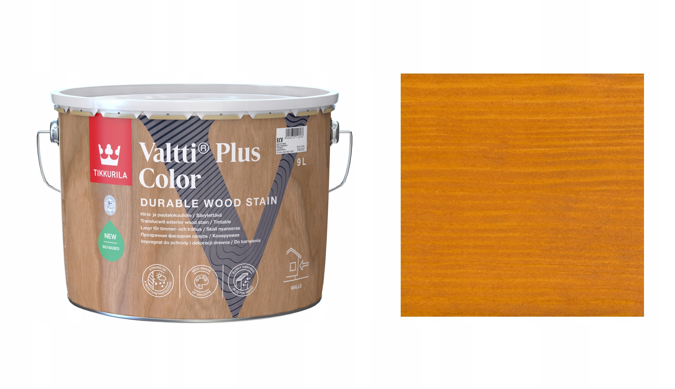 Tikkurila Valtti Plus Color 9L 5053 Vahvero Impregnat Szybkoschnący