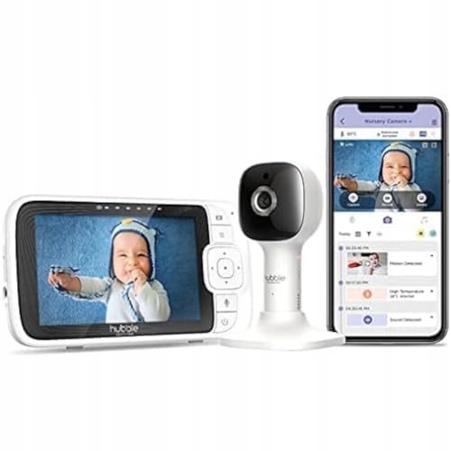 HUBBLE CONNECTED Monitor Dziecięcy 5 Calowy Kamera Dwukierunkowa Nocna — miniatura 2