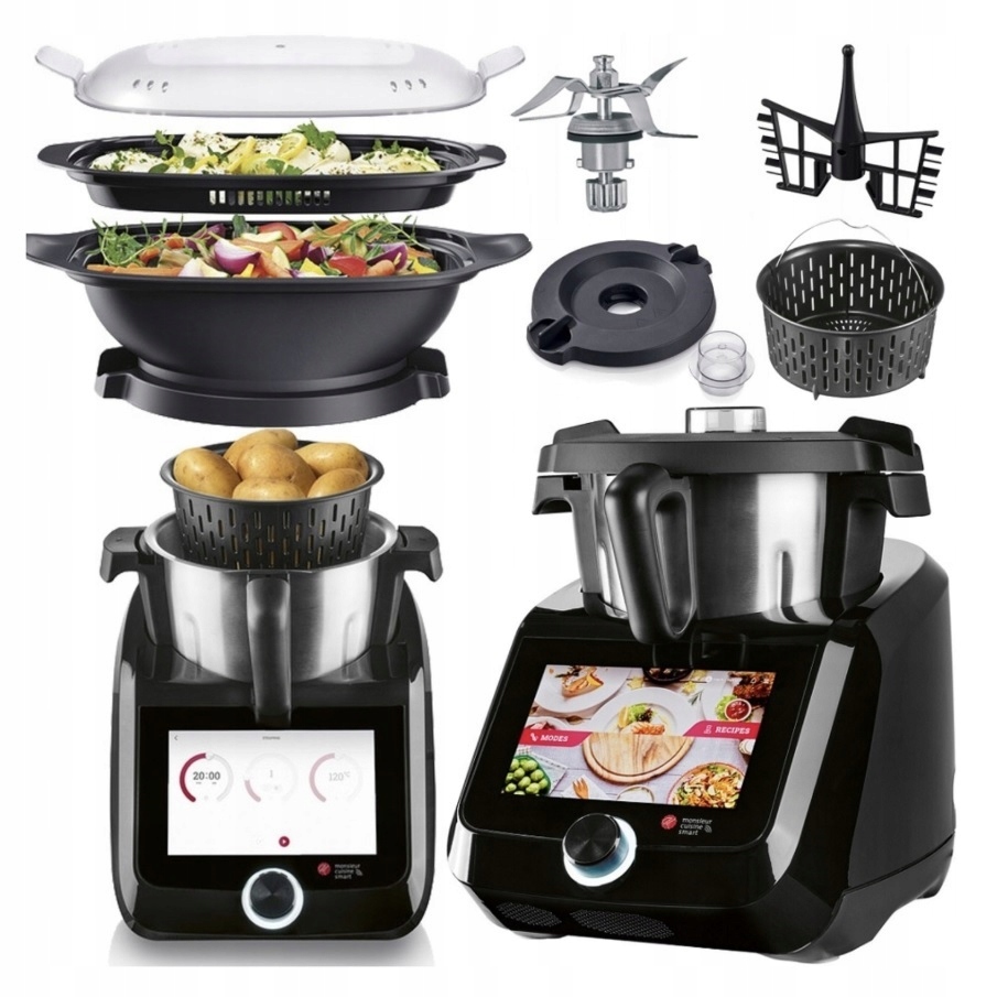 Monsieur Cuisine Smart Lidlomix Robot wielofunkcyjny Wifi Czarny Mixer