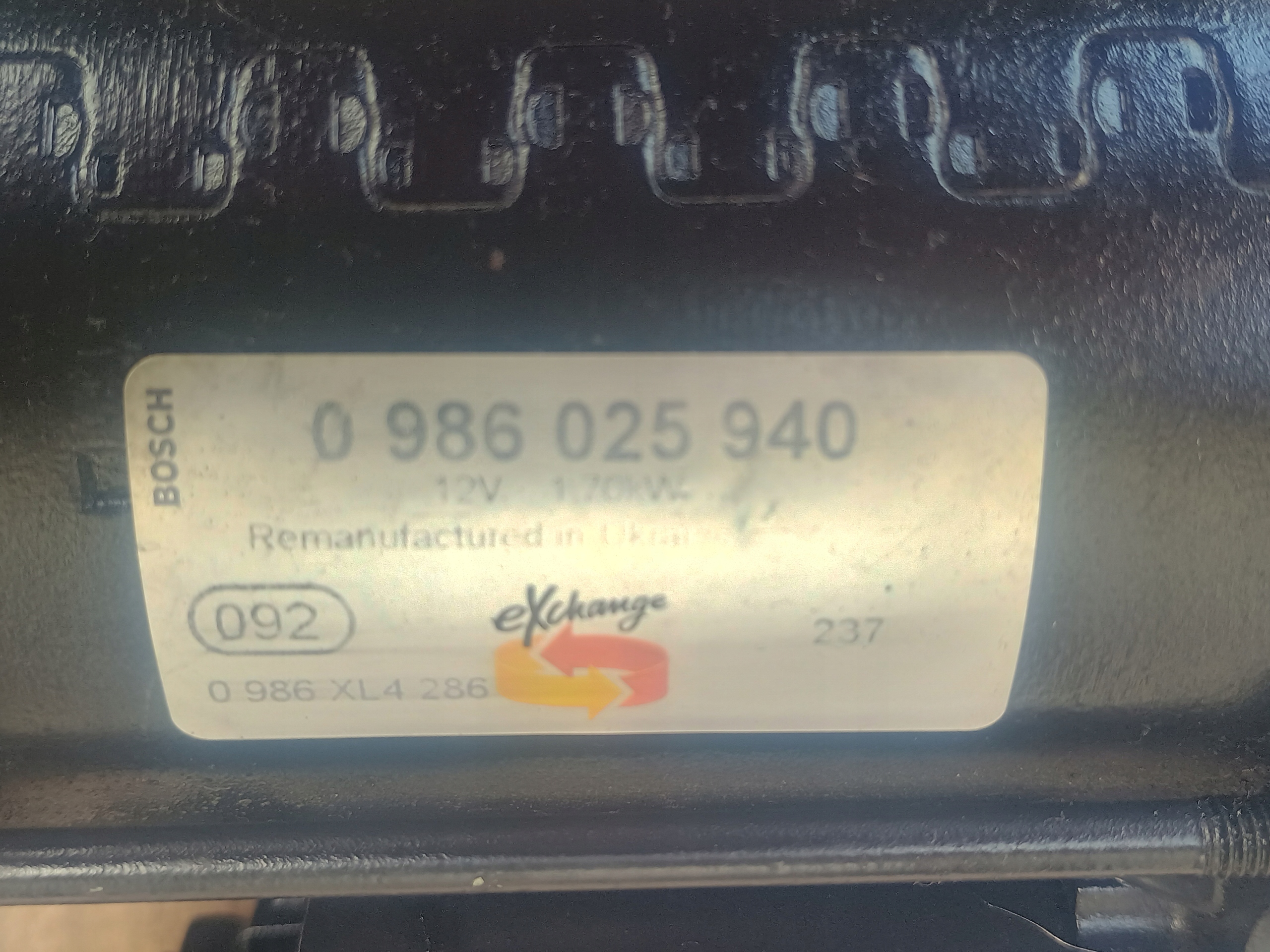 starter 0986025940 MERCEDES 2.2 CDI