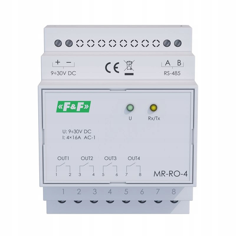 Modul reléových výstupů, ovladač Modbus Rtu, řídicí modul F&f