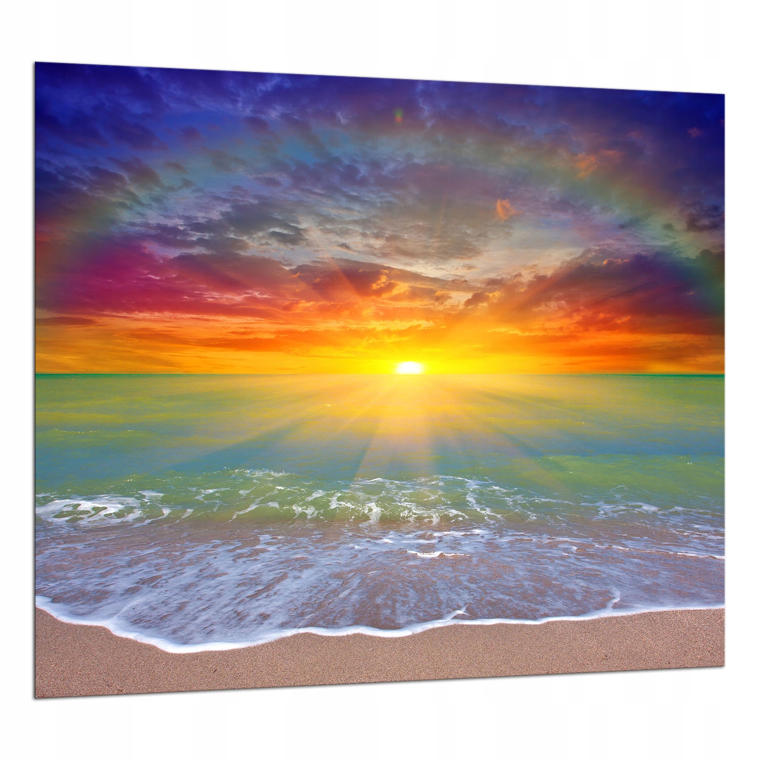 Skleněná Deska Ochranná Deska 65x60 Pláž