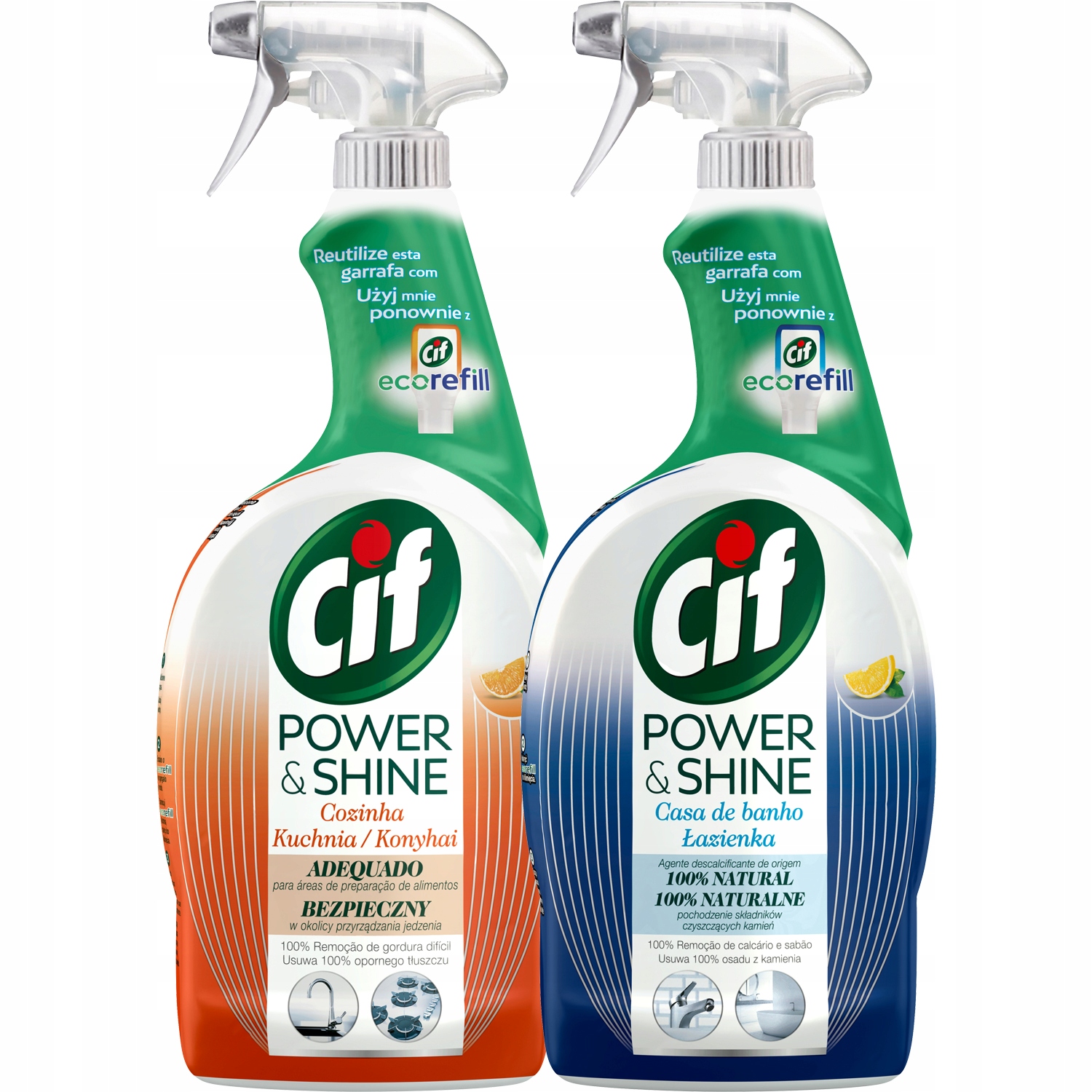 

Cif Power Shine Spray Łazienka Kuchnia 2x750ml