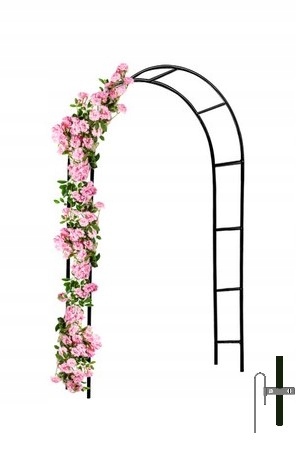 

Pergola Ogrodowa Łuk do Róż Pnącz Kwiaty z Kotwami