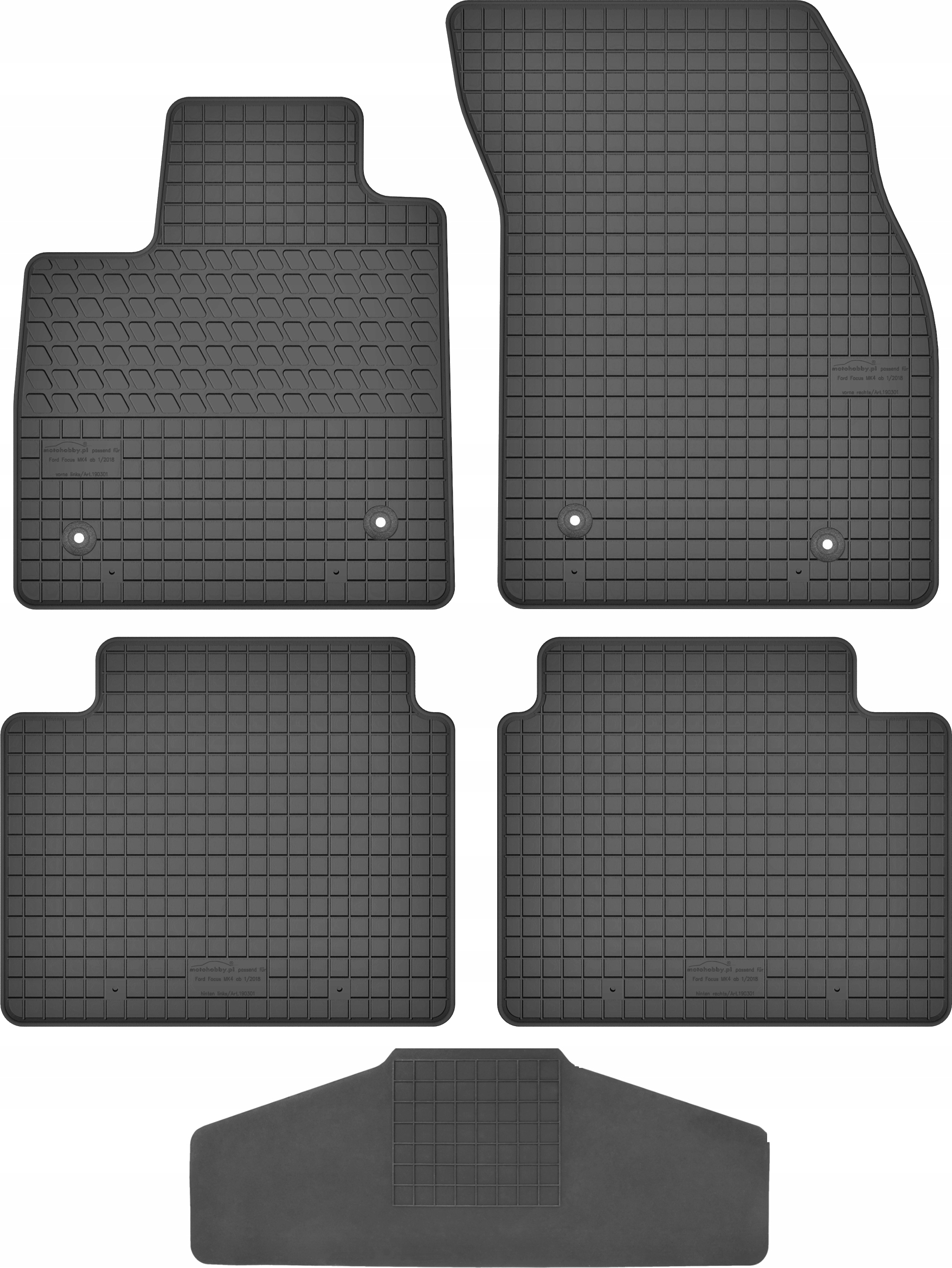 КОВРИКИ РЕЗИНОВЫЕ СПЕРЕДИ К Toyota Yaris III