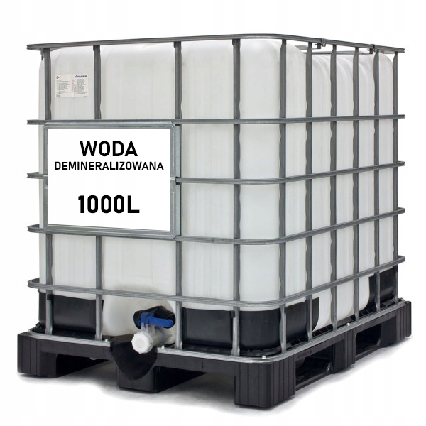 

woda demineralizowana 1000L mauzer