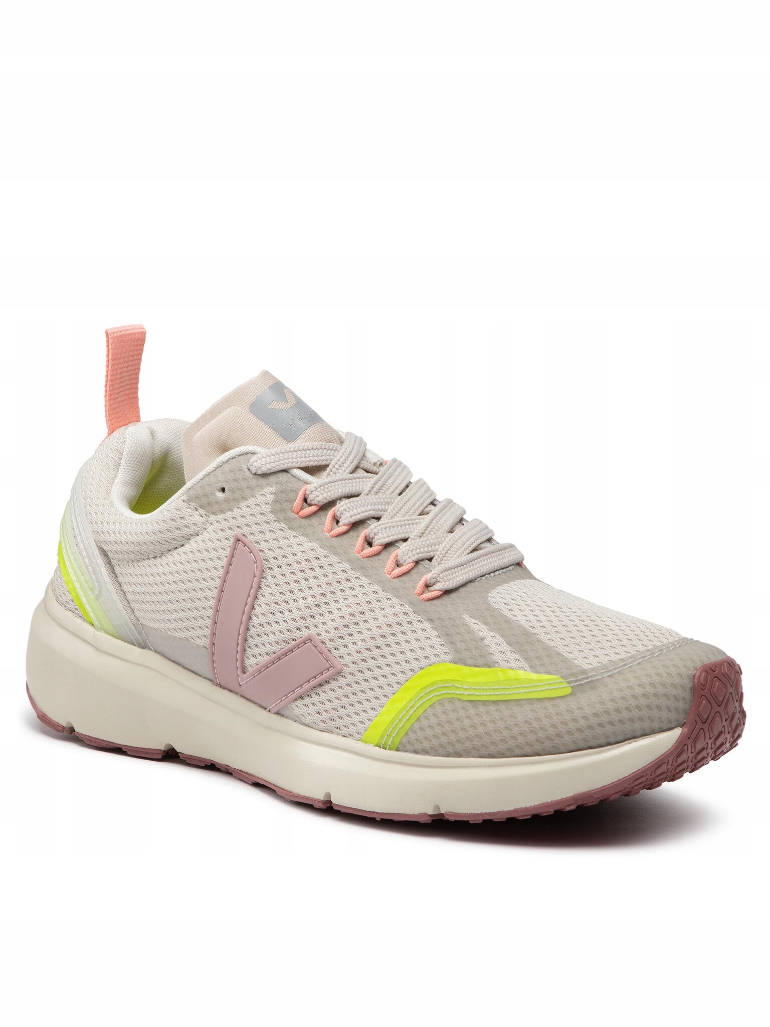 Veja Sneakersy Condor 2 Alveomesh CL0102658A Natural/Babe/Jaune Fluo