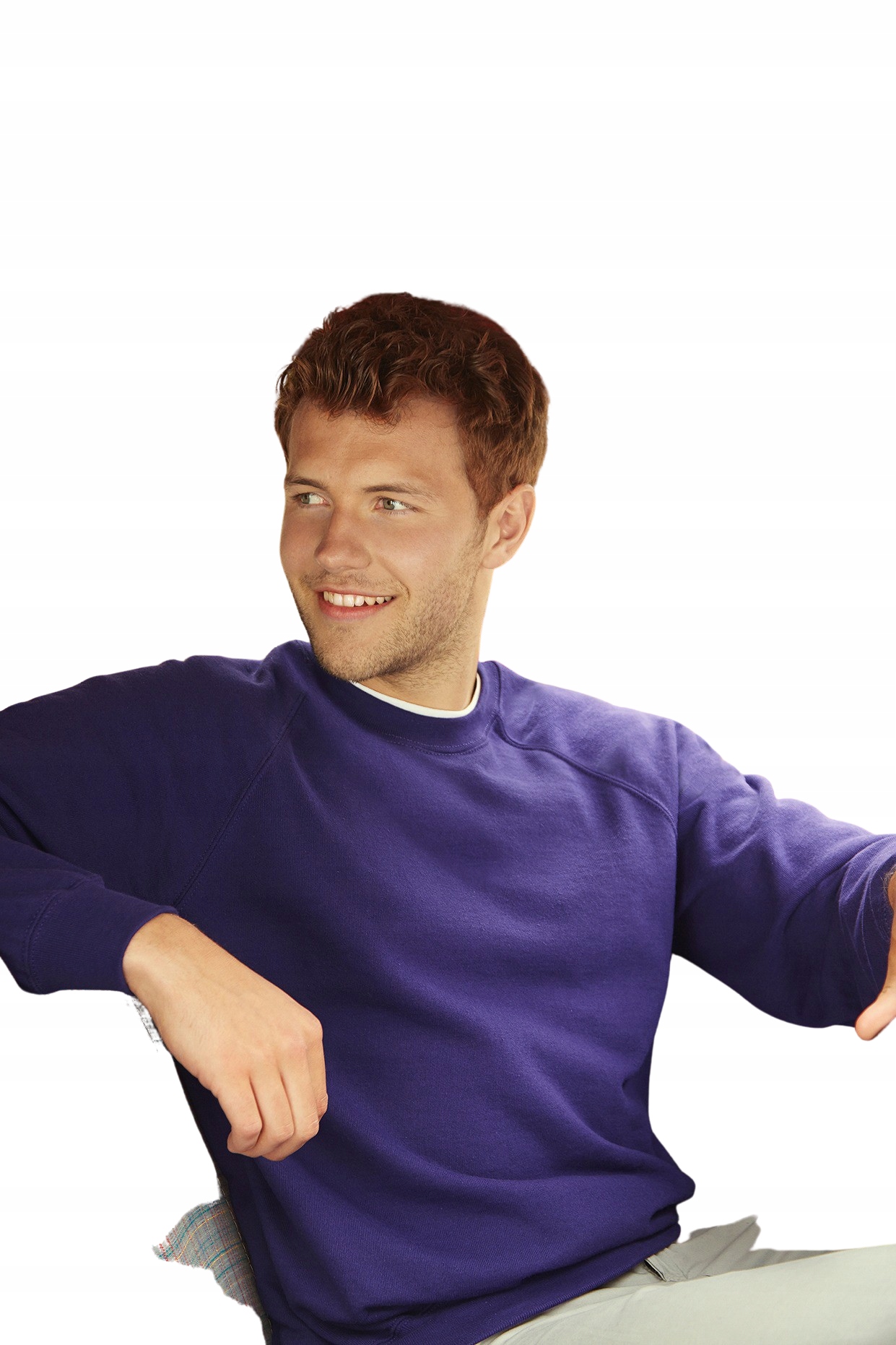 

Męska Bluza Gruba Solidna Fruit Fioletowa M