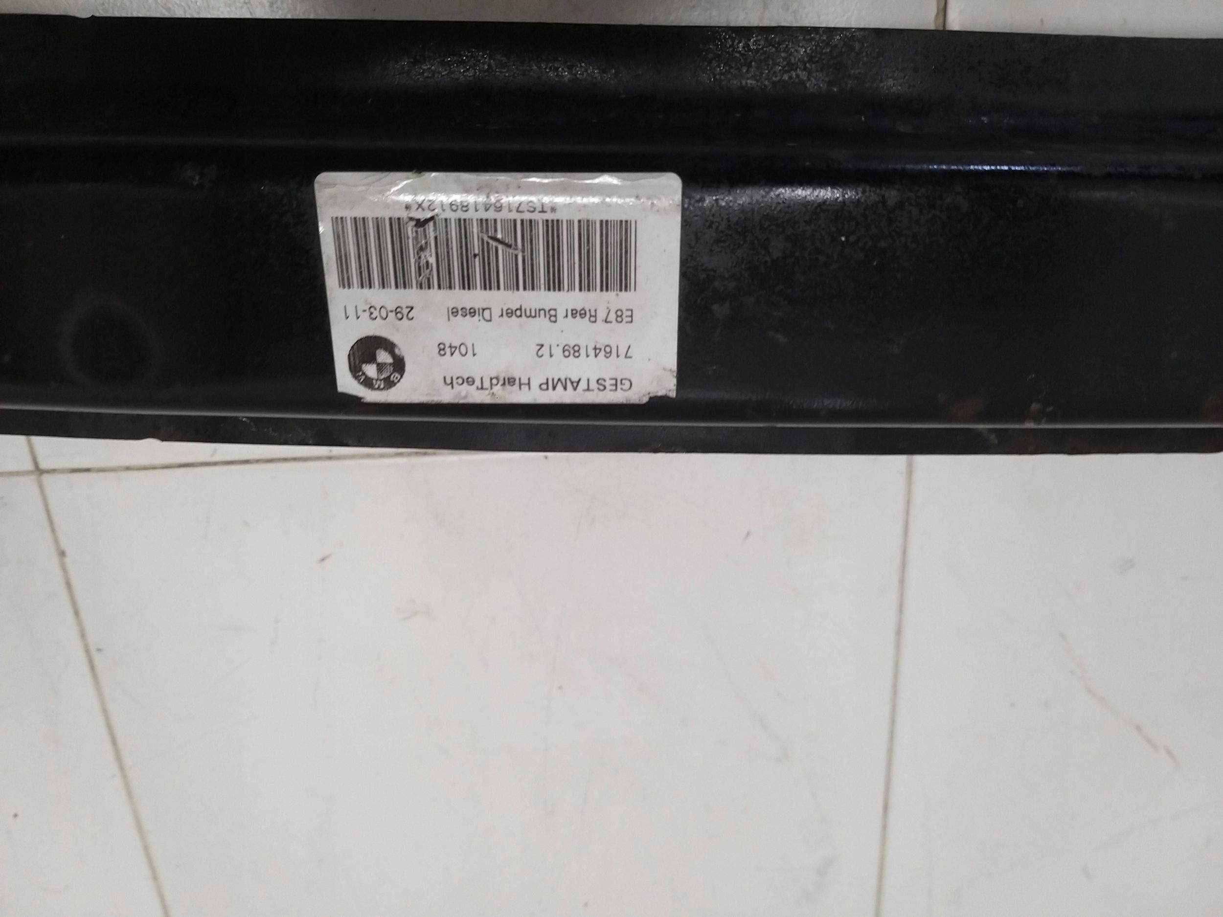 BMW E87 SERIA 1 07- bumper support rear part rear 7164189