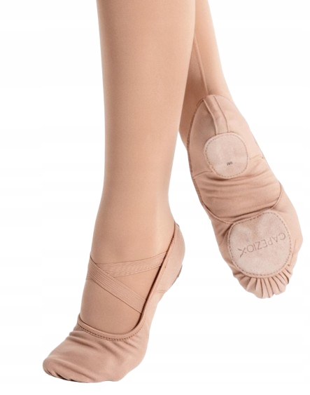 Capezio Baletki Damskie Brązowe Wsuwane 37,5 Ż7E