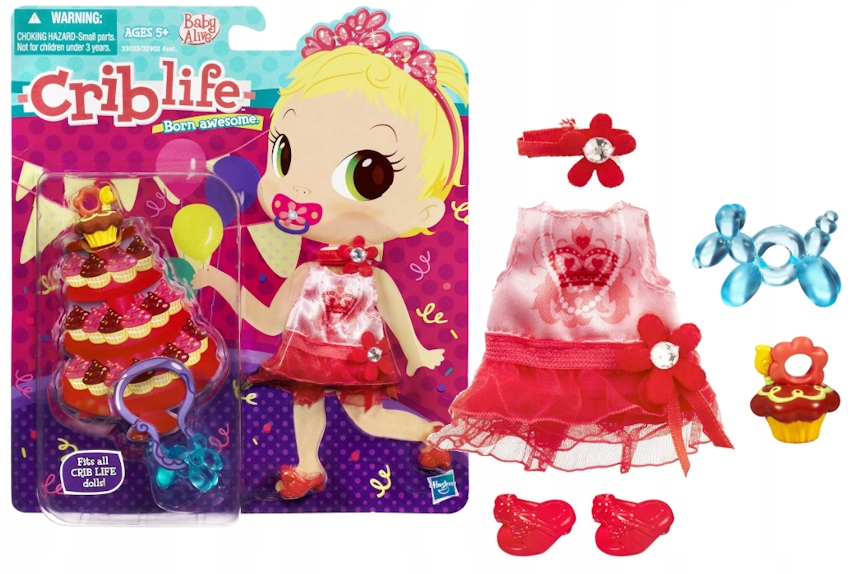 HASBRO CRIB LIFE UBRANKA I AKCESORIA DO LALKI 33033