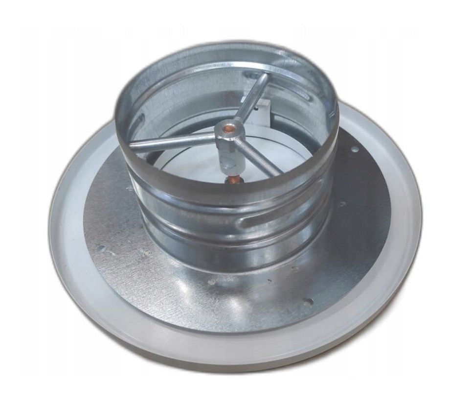 Anemostat nawiewno-wywiewny Darco ASV160-ML czarny Kształt okrągły