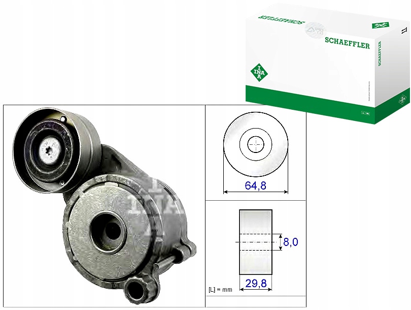 INA534 0506 10 Napínák Drážkového Řemene OM642 Spr Asistent řidiče #33
