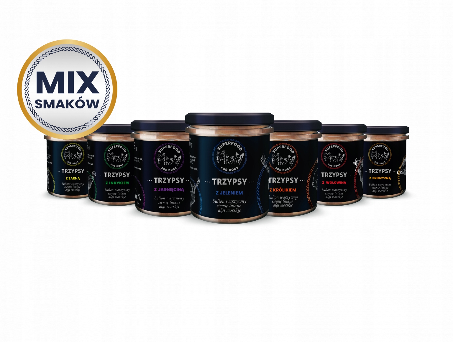 Trzypsy MIX Smaków 7X Mokra Karma 300G