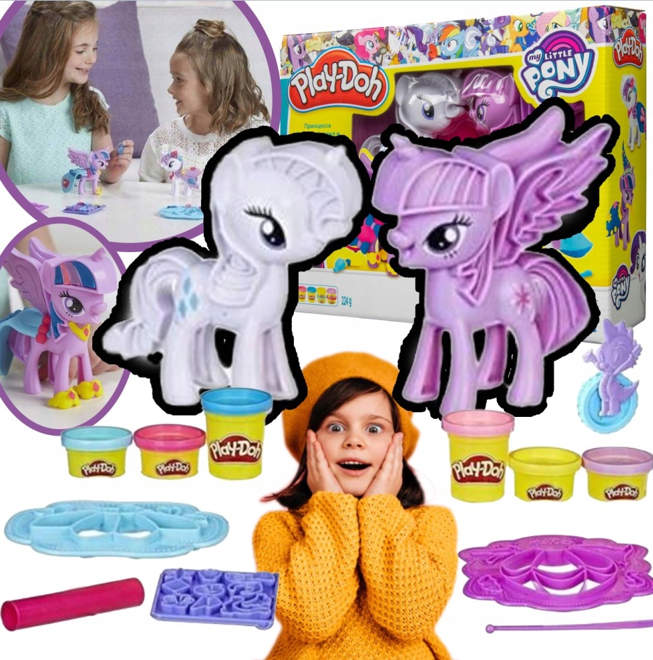 PLAY DOH CIASTOLINA MY LITTLE PONY KONIKI ZESTAW