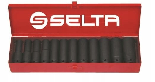 Sada úderových nástavcov, dlhých 1/2", 12 ks