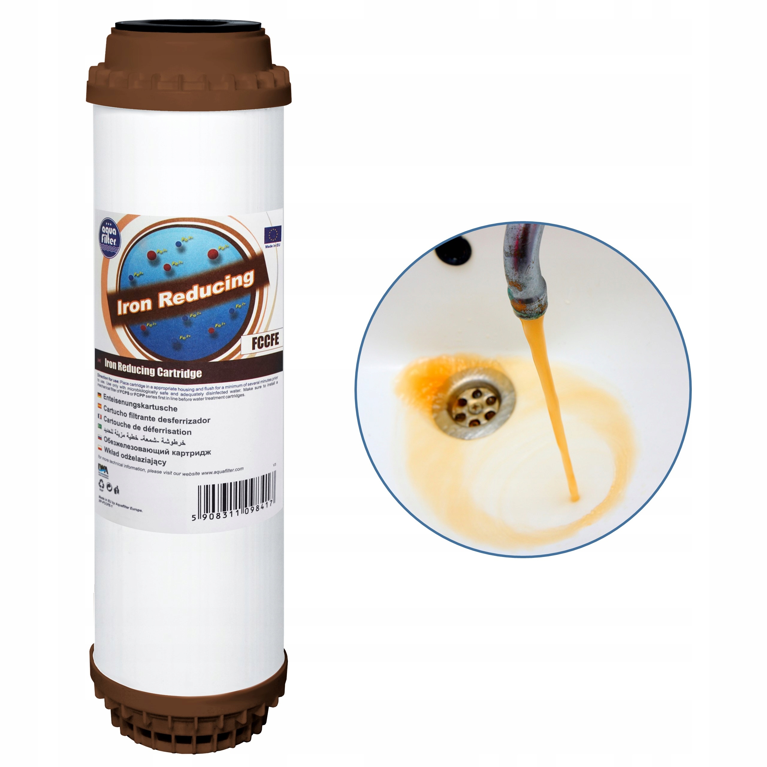 FILTR WODY NA CAŁY DOM 4 STOPNIOWY ODŻELAZIACZ 3/4 Model AF-4-FE