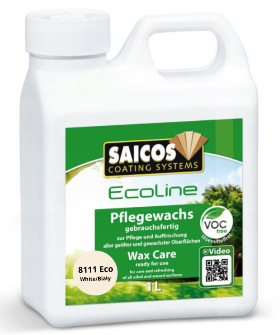 Saicos Ecoline Wax Care Bílý na podlahy 8111 1L