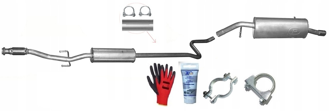 Peugeot 207 1.4 1.6 2007-2013 Hatchback Kombi Coupé Sada Tlumičů sada bonus