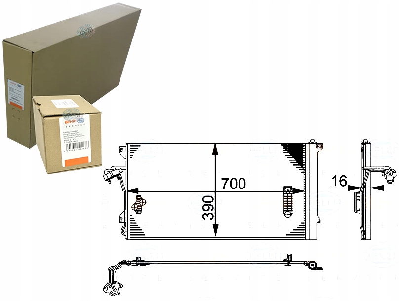 конденсатор Behr Hella 7L0820411G 4L02604