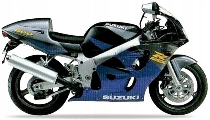 Nálepky Juula Na Suzuki Gsxr 600 1997 Čierne 33J Modré Y0P