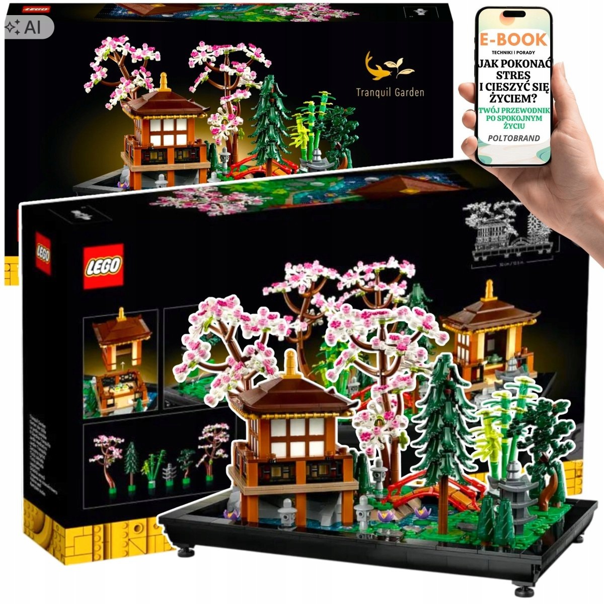 Lego Klocki Icons Zaciszny Ogród Relaksujący Dla Niej EBOOK-1