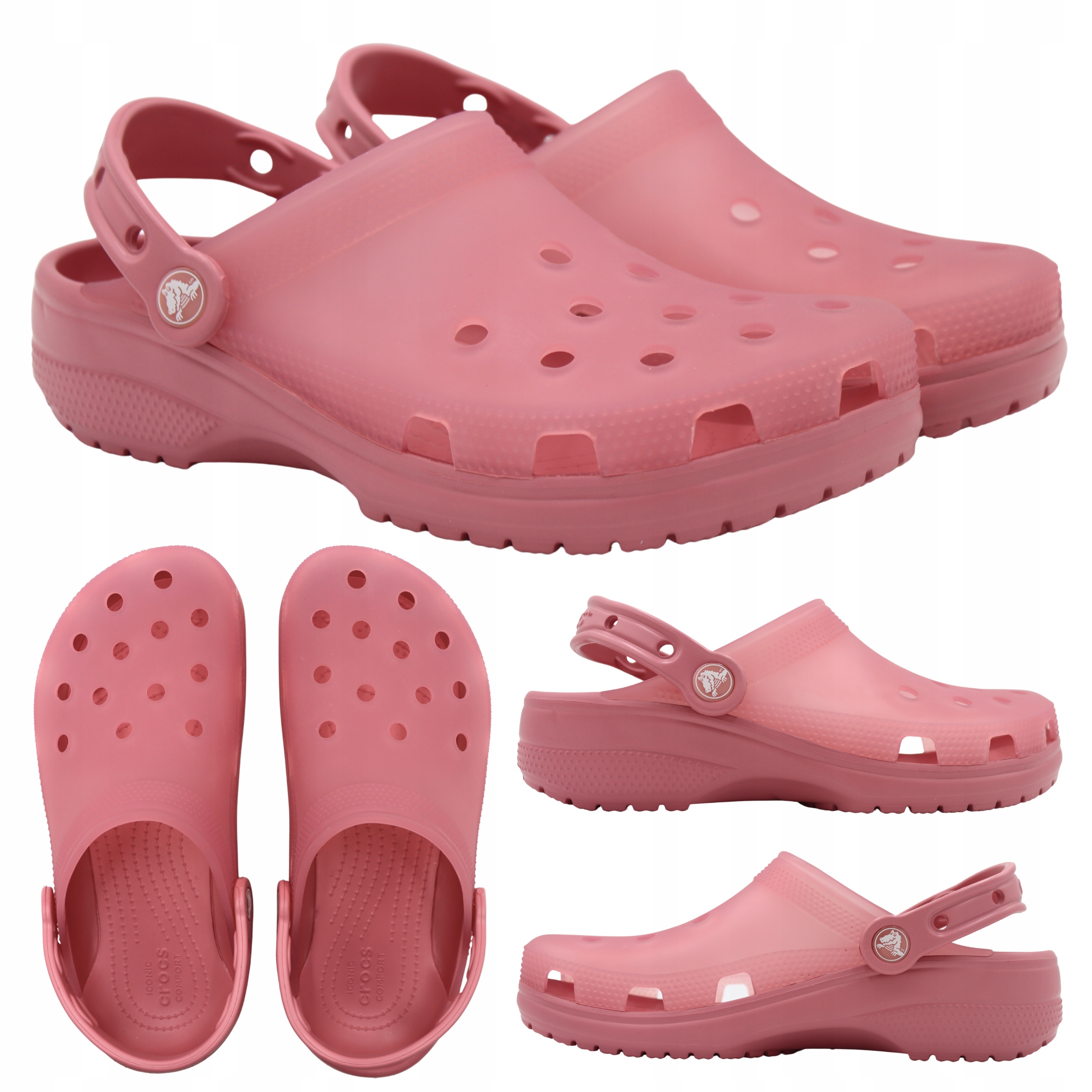 Nazouváky Crocs Classic Frosted Clog Růžové 210928 6XX vel. 41-42