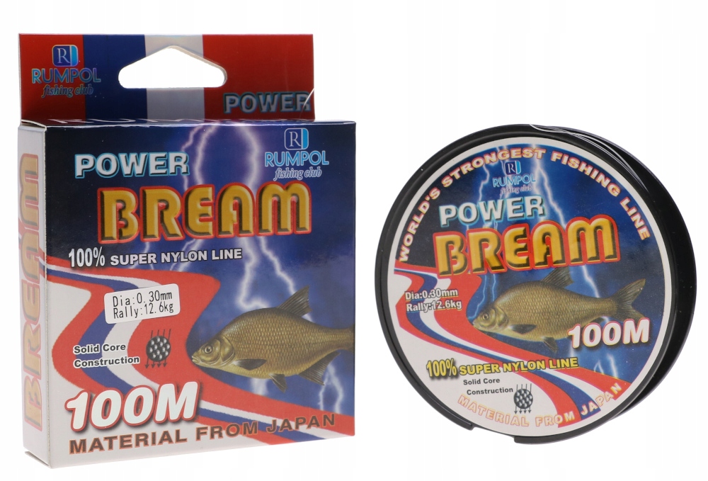 

Żyłka 100m 200m Rumpol Power 0,30mm 12,6kg Zbp